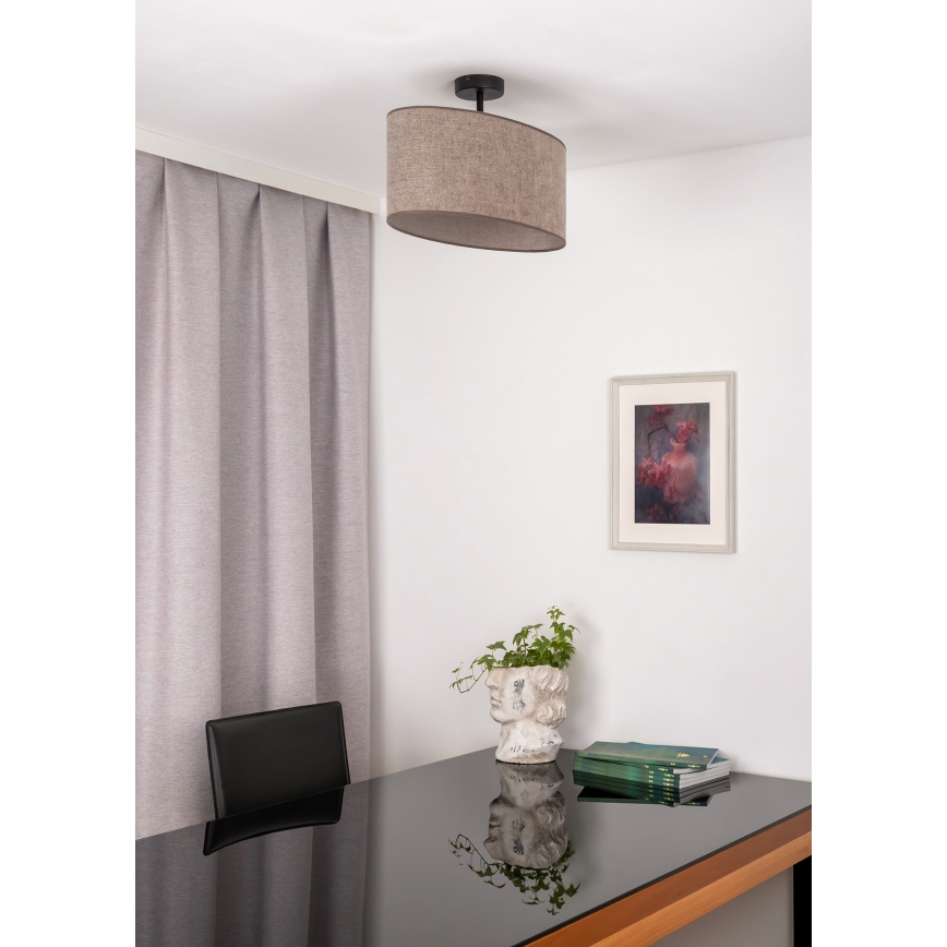 Duolla - Tvirtinamas sietynas OVAL 1xE27/15W/230V ruda