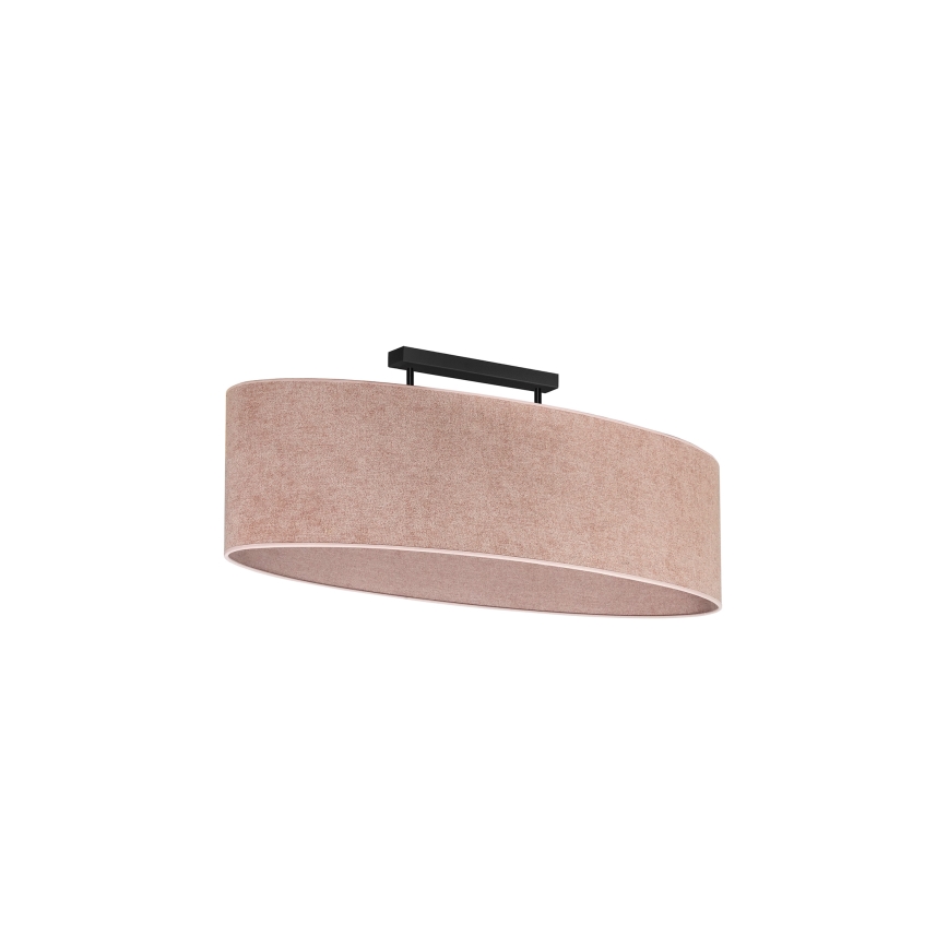 Duolla - Tvirtinamas sietynas OVAL 2xE27/15W/230V rausva