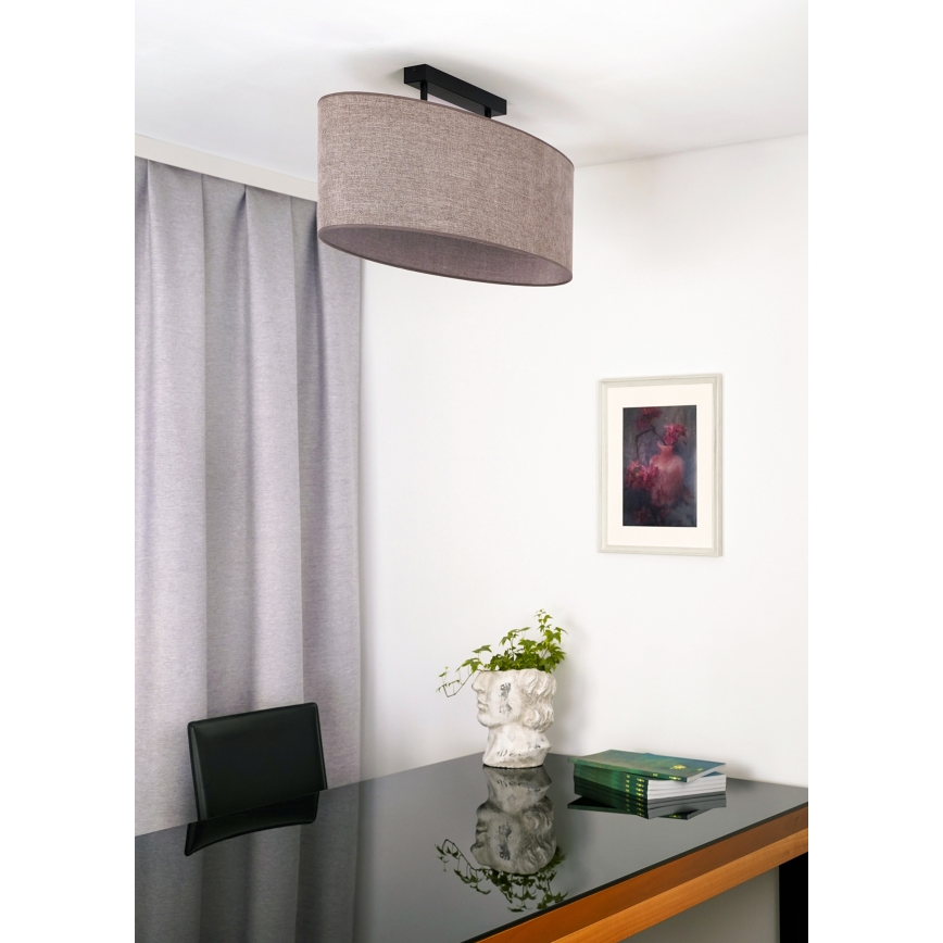 Duolla - Tvirtinamas sietynas OVAL 2xE27/15W/230V ruda