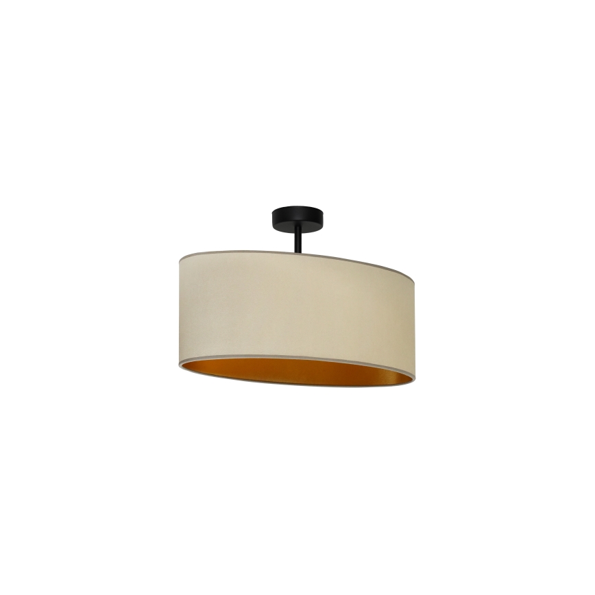 Duolla - Tvirtinamas sietynas OVAL VEGAN 1xE27/15W/230V smėlio spalva