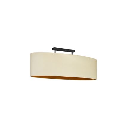 Duolla - Tvirtinamas sietynas OVAL VEGAN 2xE27/15W/230V kreminė