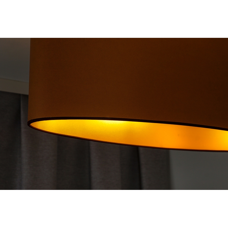 Duolla - Tvirtinamas sietynas OVAL VEGAN 2xE27/15W/230V ruda
