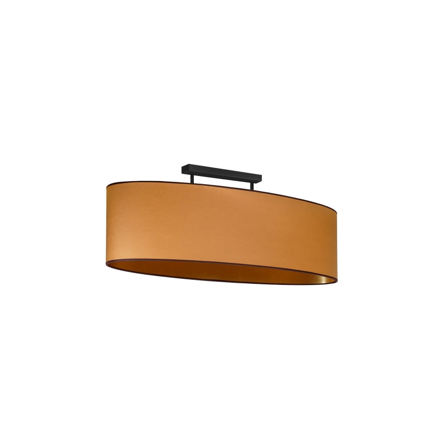 Duolla - Tvirtinamas sietynas OVAL VEGAN 2xE27/15W/230V ruda