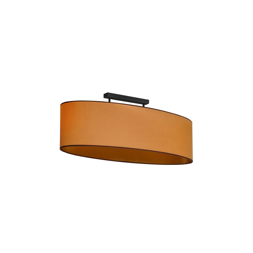 Duolla - Tvirtinamas sietynas OVAL VEGAN 2xE27/15W/230V ruda