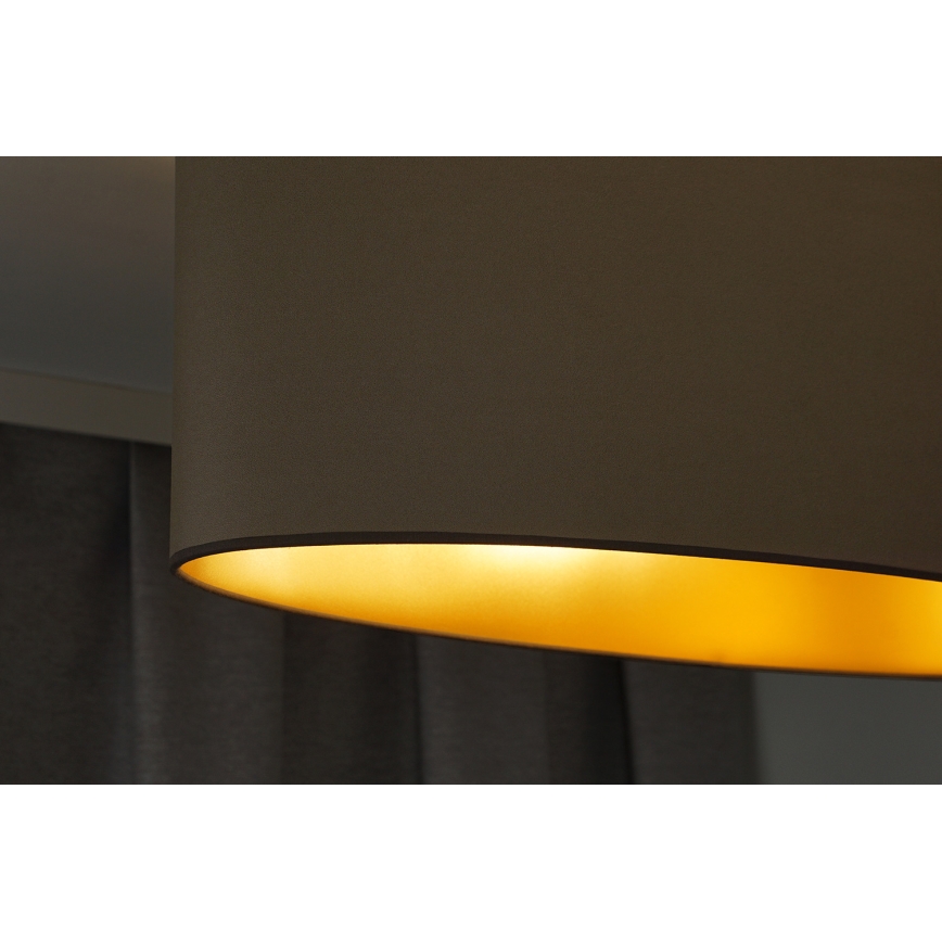 Duolla - Tvirtinamas sietynas OVAL VEGAN 2xE27/15W/230V smėlio spalva