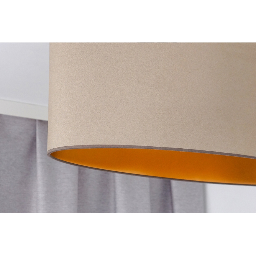 Duolla - Tvirtinamas sietynas OVAL VEGAN 2xE27/15W/230V smėlio spalva