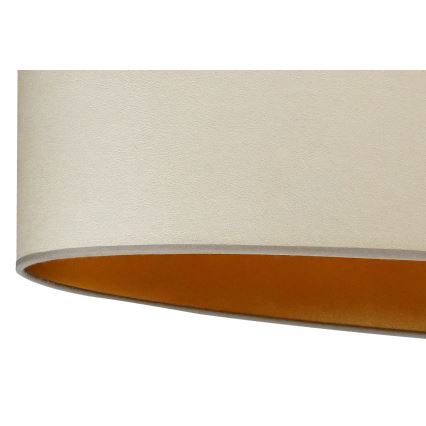 Duolla - Tvirtinamas sietynas OVAL VEGAN 2xE27/15W/230V smėlio spalva