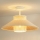 Duolla - Tvirtinamas sietynas RIO RATTAN 1xE27/15W/230V diametras 45 cm smėlio spalva/rotangas