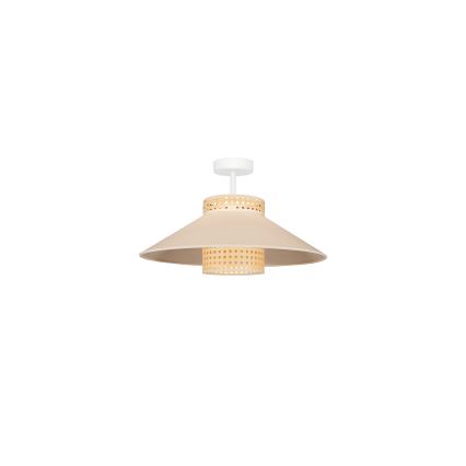 Duolla - Tvirtinamas sietynas RIO RATTAN 1xE27/15W/230V diametras 45 cm smėlio spalva/rotangas
