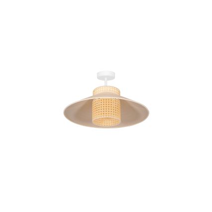Duolla - Tvirtinamas sietynas RIO RATTAN 1xE27/15W/230V diametras 45 cm smėlio spalva/rotangas
