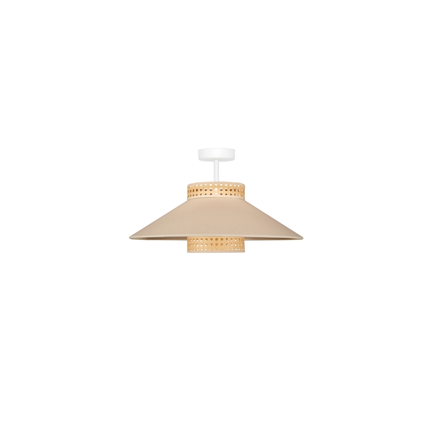 Duolla - Tvirtinamas sietynas RIO RATTAN 1xE27/15W/230V diametras 45 cm smėlio spalva/rotangas