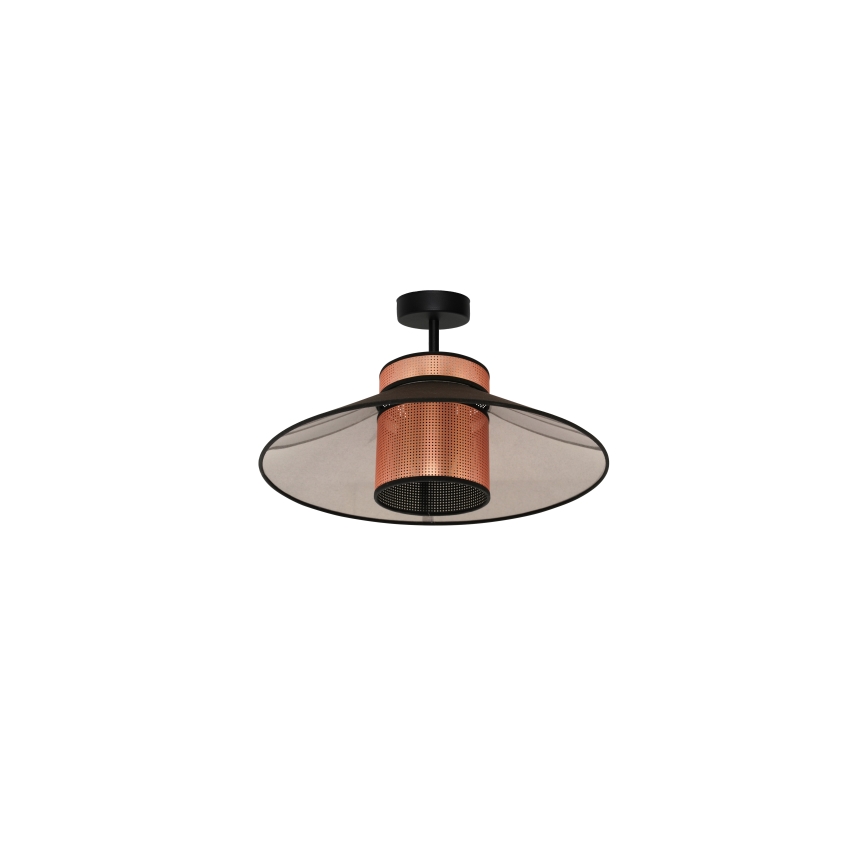 Duolla - Tvirtinamas sietynas RIO SHINY 1xE27/15W/230V diametras 45 cm juoda/varis