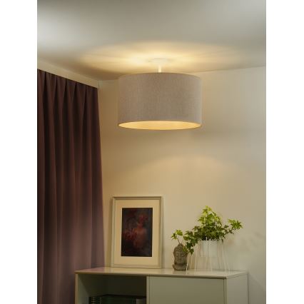 Duolla - Tvirtinamas sietynas ROLLER ECO RECYCLING 1xE27/15W/230V diametras 45 cm kreminė