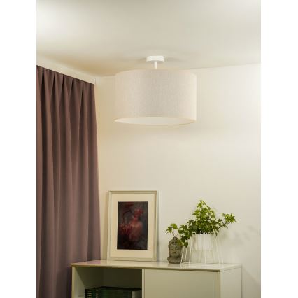 Duolla - Tvirtinamas sietynas ROLLER ECO RECYCLING 1xE27/15W/230V diametras 45 cm kreminė