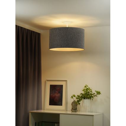 Duolla - Tvirtinamas sietynas ROLLER ECO RECYCLING 1xE27/15W/230V diametras 45 cm pilka