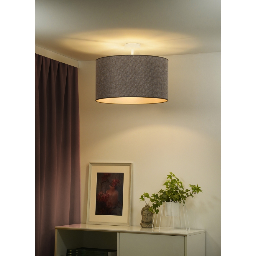 Duolla - Tvirtinamas sietynas ROLLER ECO RECYCLING 1xE27/15W/230V diametras 45 cm ruda