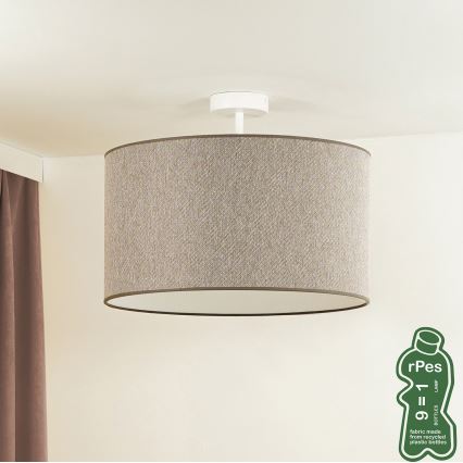 Duolla - Tvirtinamas sietynas ROLLER ECO RECYCLING 1xE27/15W/230V diametras 45 cm ruda