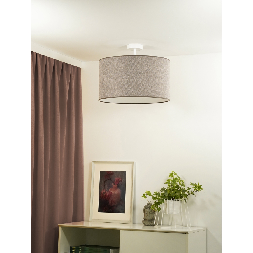 Duolla - Tvirtinamas sietynas ROLLER ECO RECYCLING 1xE27/15W/230V diametras 45 cm ruda