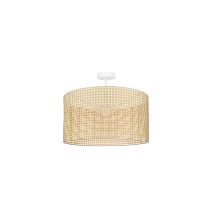 Duolla - Tvirtinamas sietynas ROLLER RATTAN 1xE27/15W/230V diametras 45 cm smėlio spalva