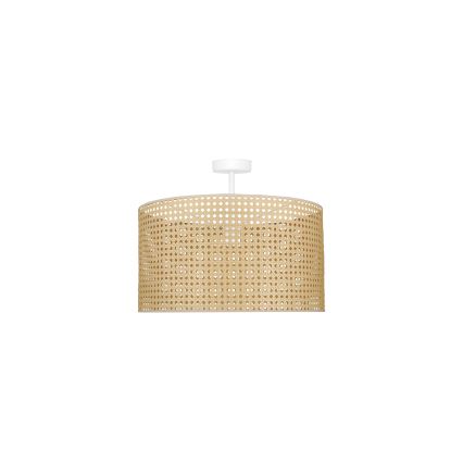 Duolla - Tvirtinamas sietynas ROLLER RATTAN 1xE27/15W/230V diametras 45 cm smėlio spalva