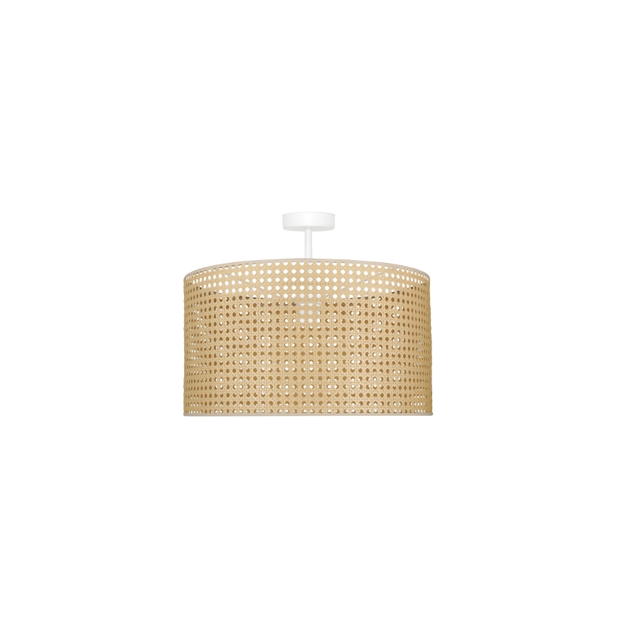 Duolla - Tvirtinamas sietynas ROLLER RATTAN 1xE27/15W/230V diametras 45 cm smėlio spalva