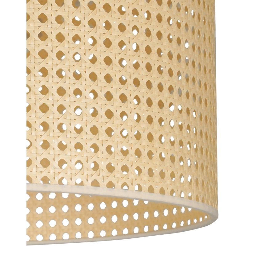 Duolla - Tvirtinamas sietynas ROLLER RATTAN 1xE27/15W/230V diametras 45 cm smėlio spalva