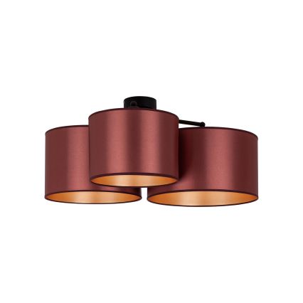 Duolla - Tvirtinamas sietynas ROLLER TRIO SHINY 3xE27/15W/230V varis/auksas