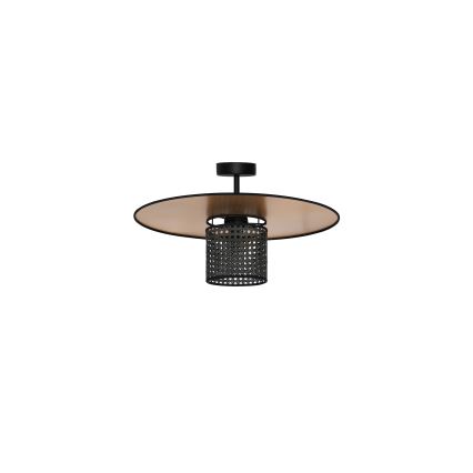 Duolla - Tvirtinamas sietynas TOKYO RATTAN 1xE27/15W/230V diametras 50 cm auksas/juoda