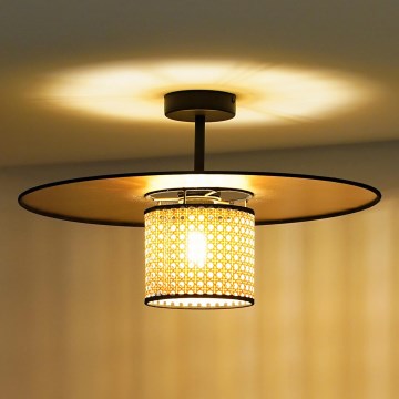 Duolla - Tvirtinamas sietynas TOKYO RATTAN 1xE27/15W/230V diametras 50 cm auksas/rotangas