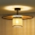 Duolla - Tvirtinamas sietynas TOKYO RATTAN 1xE27/15W/230V diametras 50 cm auksas/rotangas