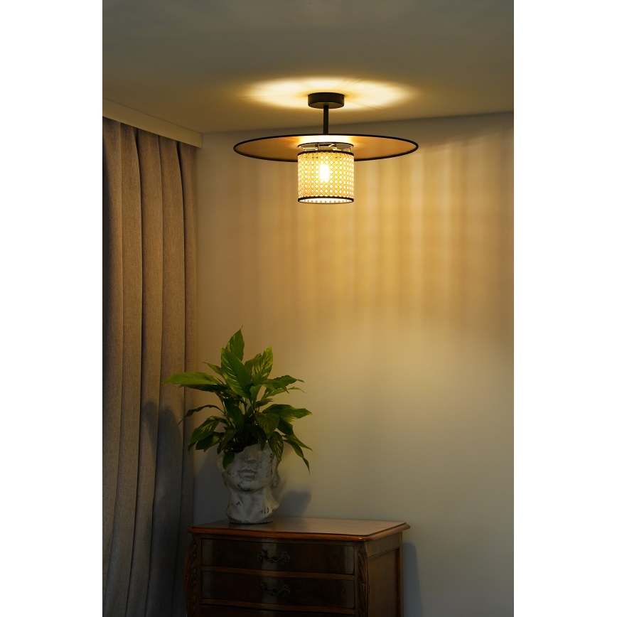 Duolla - Tvirtinamas sietynas TOKYO RATTAN 1xE27/15W/230V diametras 50 cm auksas/rotangas