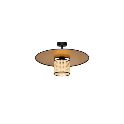 Duolla - Tvirtinamas sietynas TOKYO RATTAN 1xE27/15W/230V diametras 50 cm auksas/rotangas