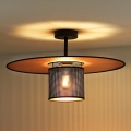 Duolla - Tvirtinamas sietynas TOKYO SHINY 1xE27/15W/230V diametras 50 cm juoda/varis
