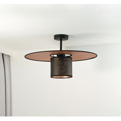 Duolla - Tvirtinamas sietynas TOKYO SHINY 1xE27/15W/230V diametras 50 cm juoda/varis