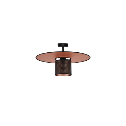 Duolla - Tvirtinamas sietynas TOKYO SHINY 1xE27/15W/230V diametras 50 cm juoda/varis