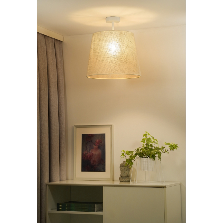 Duolla - Tvirtinamas sietynas YUTE 1xE27/15W/230V diametras 38 cm pilka