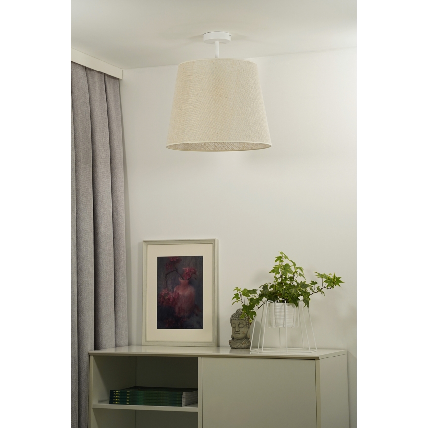 Duolla - Tvirtinamas sietynas YUTE 1xE27/15W/230V diametras 38 cm pilka