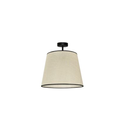 Duolla - Tvirtinamas sietynas YUTE 1xE27/15W/230V diametras 38 cm pilka/juoda