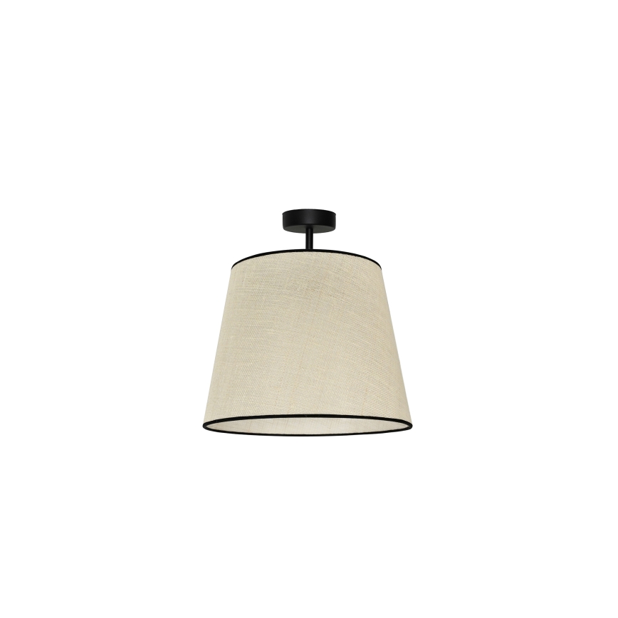 Duolla - Tvirtinamas sietynas YUTE 1xE27/15W/230V diametras 38 cm pilka/juoda