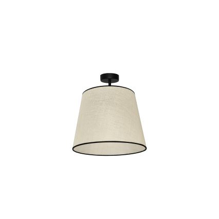 Duolla - Tvirtinamas sietynas YUTE 1xE27/15W/230V diametras 38 cm pilka/juoda