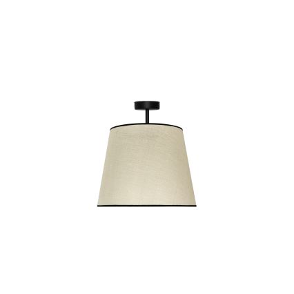 Duolla - Tvirtinamas sietynas YUTE 1xE27/15W/230V diametras 38 cm pilka/juoda