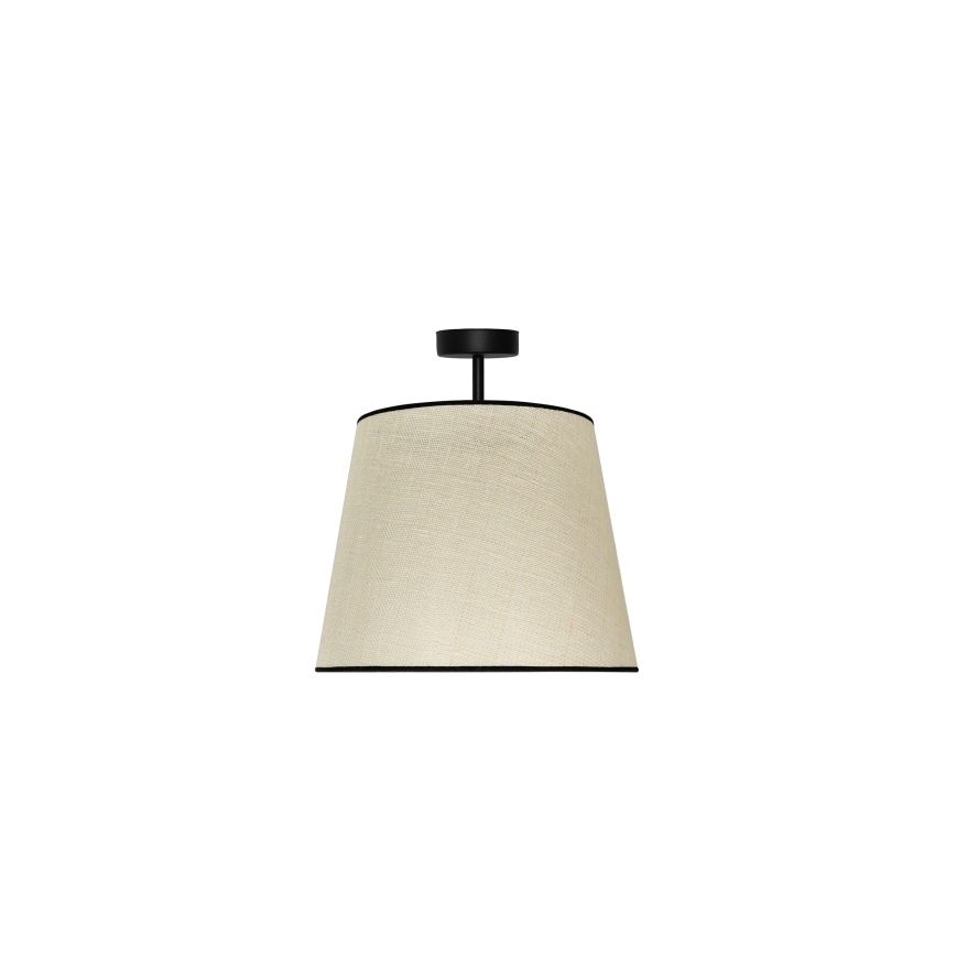 Duolla - Tvirtinamas sietynas YUTE 1xE27/15W/230V diametras 38 cm pilka/juoda