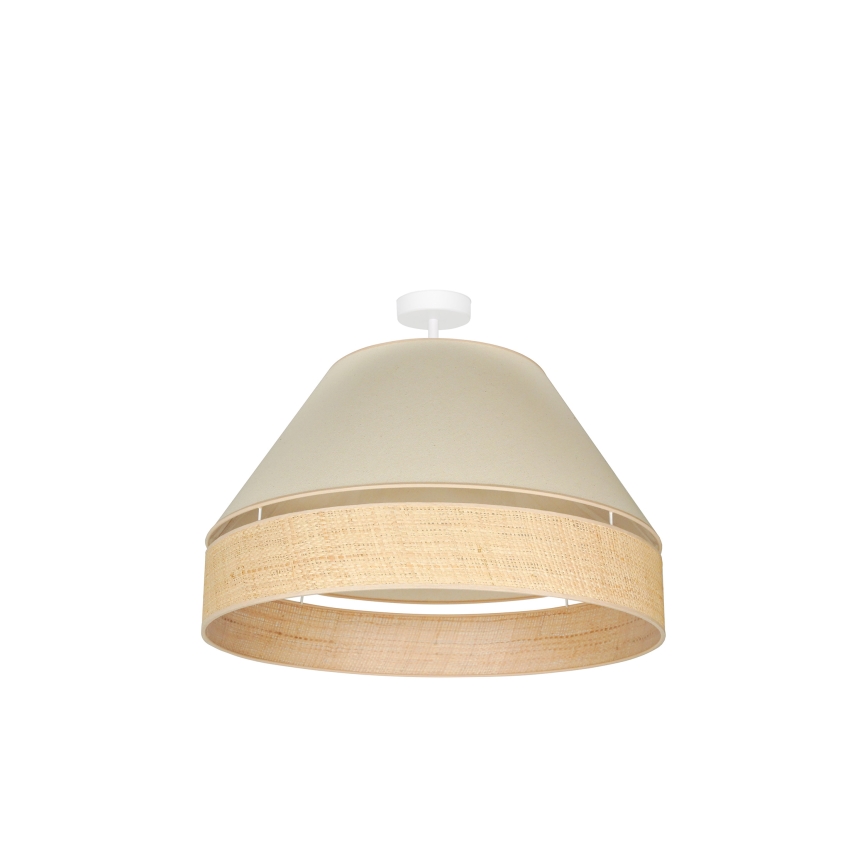 Duolla - Tvirtinamas sietynas YUTE AVIGNON 1xE27/15W/230V diametras 60 cm kreminė/smėlio spalva