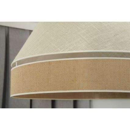 Duolla - Tvirtinamas sietynas YUTE AVIGNON 1xE27/15W/230V diametras 60 cm pilka/ruda