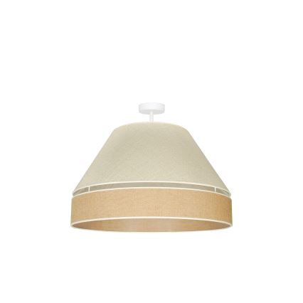 Duolla - Tvirtinamas sietynas YUTE AVIGNON 1xE27/15W/230V diametras 60 cm pilka/ruda