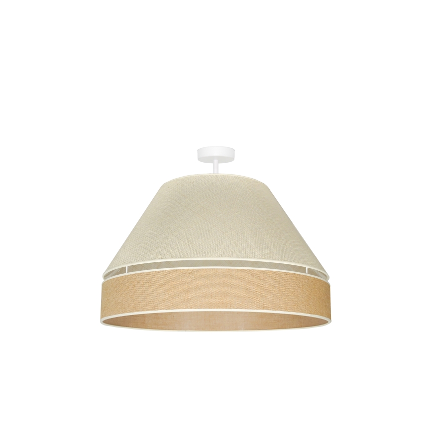 Duolla - Tvirtinamas sietynas YUTE AVIGNON 1xE27/15W/230V diametras 60 cm pilka/ruda