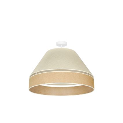 Duolla - Tvirtinamas sietynas YUTE AVIGNON 1xE27/15W/230V diametras 60 cm pilka/ruda