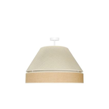 Duolla - Tvirtinamas sietynas YUTE AVIGNON 1xE27/15W/230V diametras 60 cm pilka/ruda