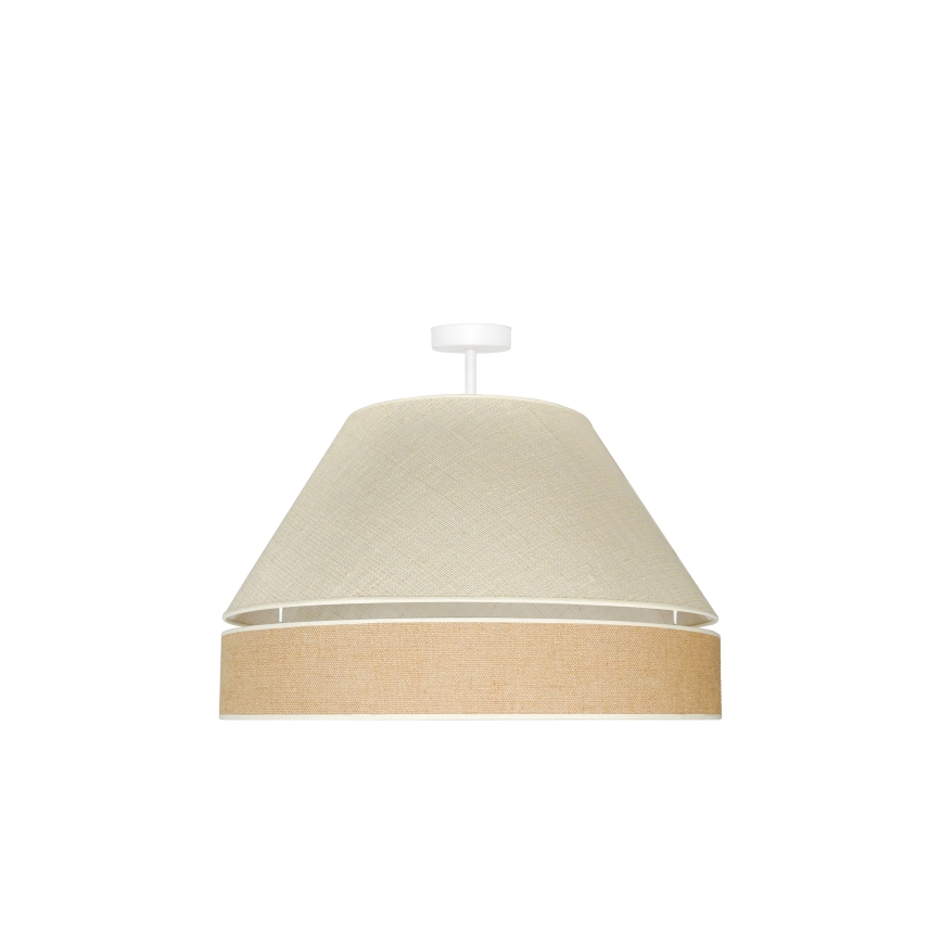 Duolla - Tvirtinamas sietynas YUTE AVIGNON 1xE27/15W/230V diametras 60 cm pilka/ruda