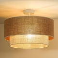 Duolla - Tvirtinamas sietynas YUTE BOHO 1xE27/15W/230V diametras 45 cm ruda/kreminė